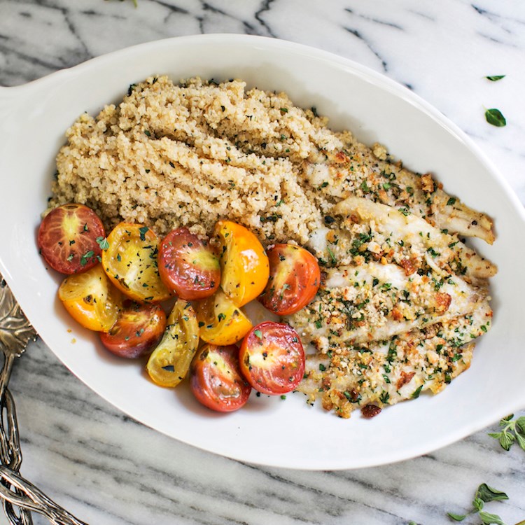 Picture of Garlic-Herb Baked Redfish 